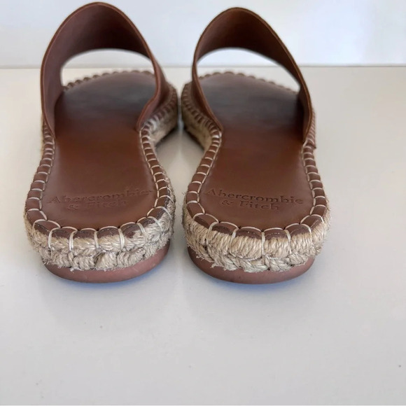 Abercrombie & Fitch Brown Espadrille Sandals - Picture 6 of 11